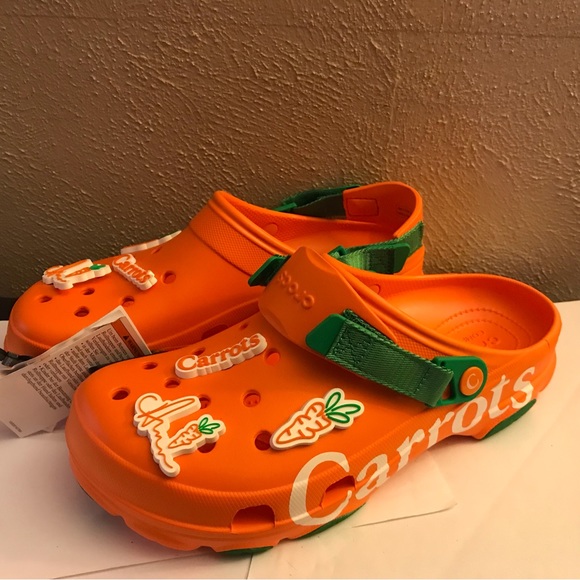CROCS Shoes Crocs Iconic Croc Comforts Orange Carrot Sandal Clogs